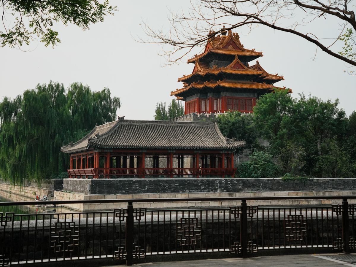 Forbidden City rooftops in Beijing